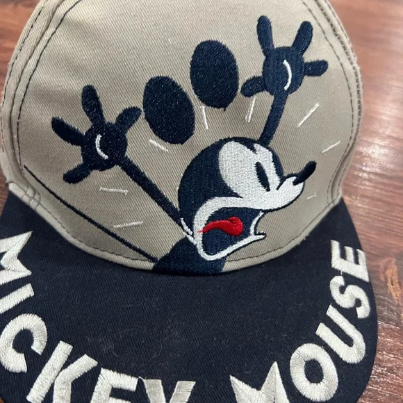 Disney Beige and Navy Mickey Mouse Cap - Picture 2 of 6